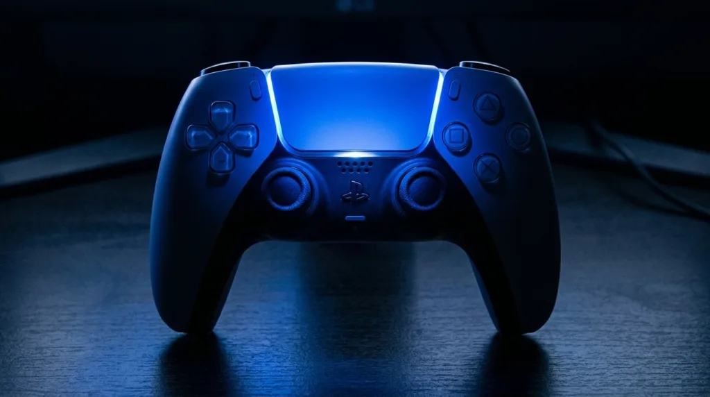 Una console PlayStation 5 spenta, simbolo del boicottaggio #PSBlackout contro la fine dei dischi