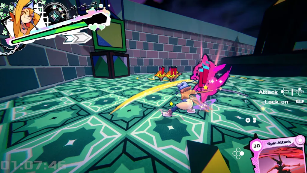 Una scena di gioco di Break The Night, l'hack 'n' slash con ragazze magiche di Aucritas