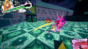 Una scena di gioco di Break The Night, l'hack 'n' slash con ragazze magiche di Aucritas