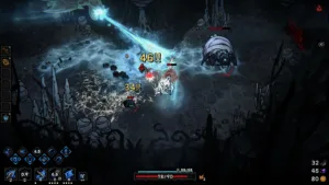 Una scena di combattimento di Cinderia, l'action roguelite di MyACG Studio che avrà la cooperativa a due giocatori