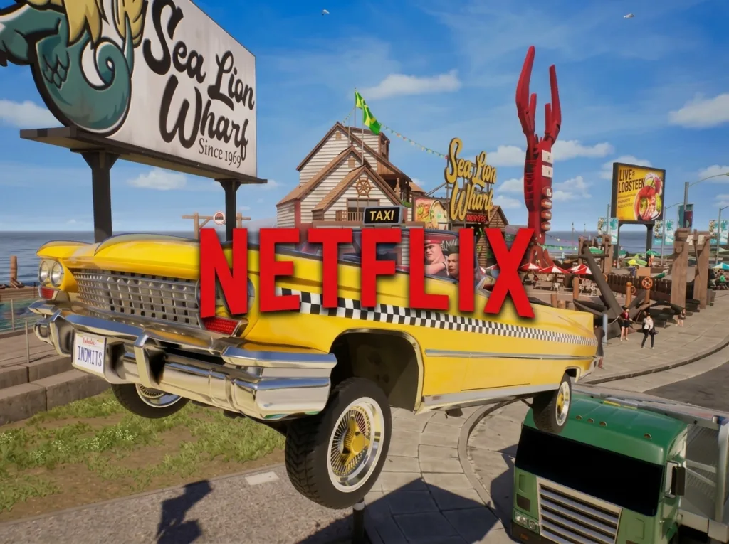 Un taxi di Crazy Taxi, la serie Sega che Netflix trasformerà in un film