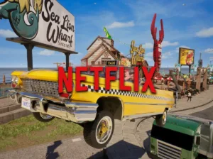 Un taxi di Crazy Taxi, la serie Sega che Netflix trasformerà in un film