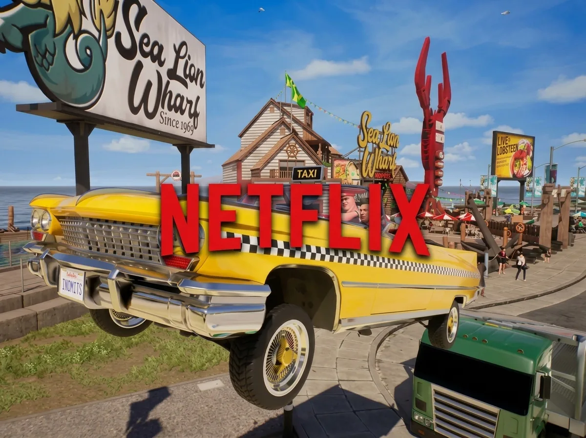 Un taxi di Crazy Taxi, la serie Sega che Netflix trasformerà in un film