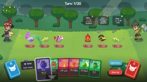Schermata di Decklings, il gioco di carte con creature da addomesticare di Dark Lizard Games