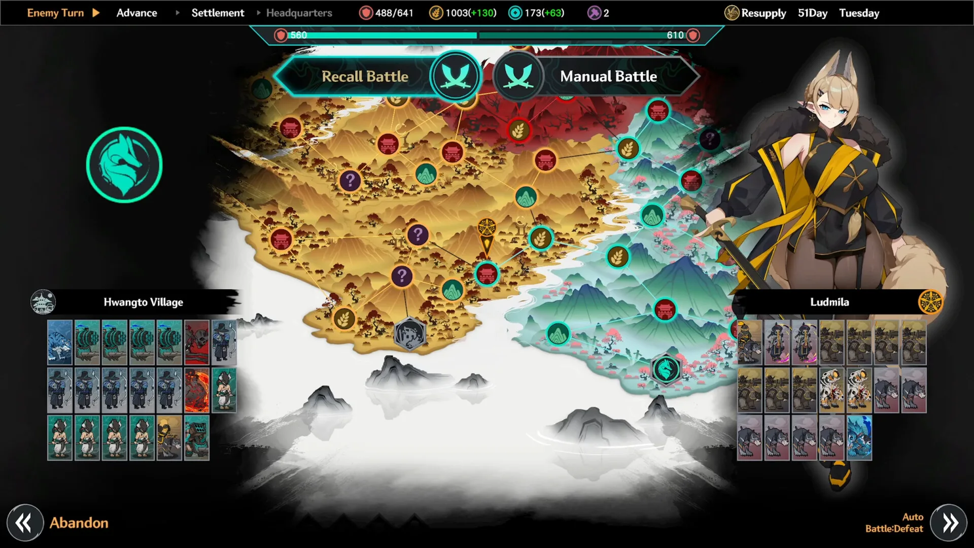 Battaglia fra eserciti in Edge of the Blade, lo strategico di NINEHECTARE, immagine dalla pagina Steam