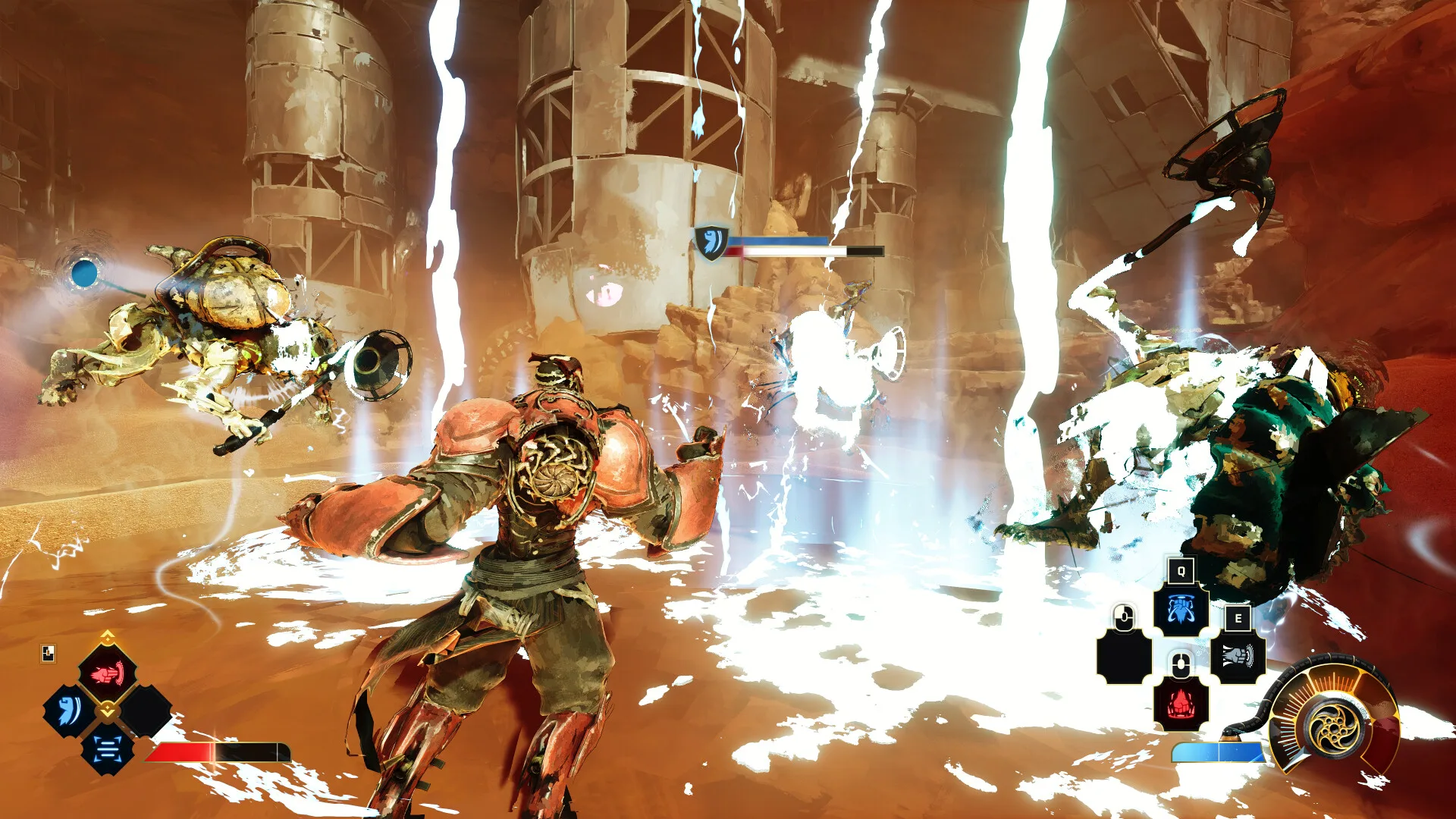 Una scena di gioco di Elta: Defy All Gods, l'action-platformer 3D di Afterburner Studios