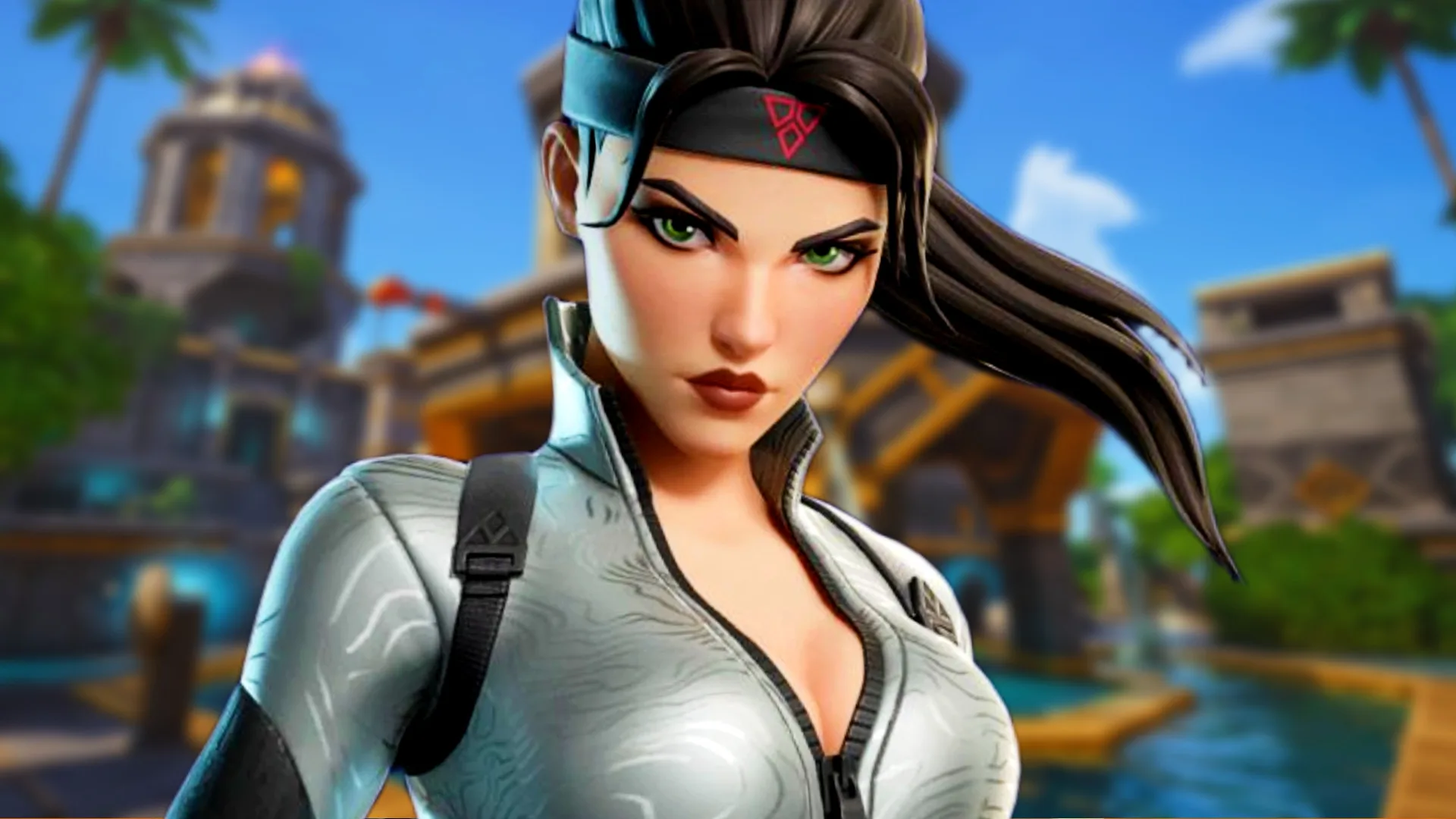 Un personaggio di Fortnite in tenuta da infiltrazione, immagine usata da Epic per annunciare le Epic Parties