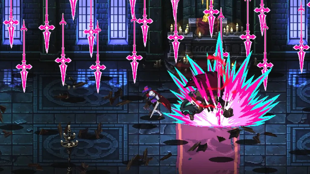 Combattimento a scorrimento laterale nei sotterranei gotici di Ghost Vanguard