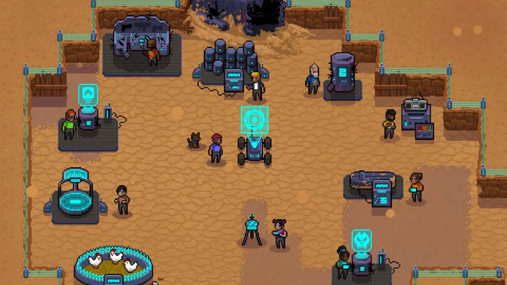 Una sparatoria fra proiettili colorati in Hostile Lands, lo sparatutto roguelite di Perceiving Light
