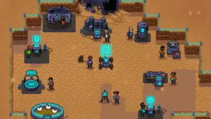 Una sparatoria fra proiettili colorati in Hostile Lands, lo sparatutto roguelite di Perceiving Light