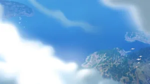 La moto-aereo Ermes sulle isole di Santa Rosa in Into the Wind