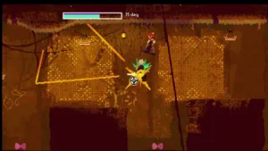 Una scena della demo di Iron Bramble, il metroidvania col rampino degli autori di Rusted Moss