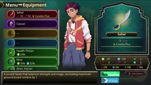 Faris fra le lanterne e i bazar di Noor City in Luminous Nights, l'action RPG di Yahya Danboos