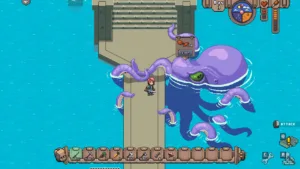 Un naufrago sulla spiaggia di Mayday: The Survival Island, il survival in pixel art di Pequi studios
