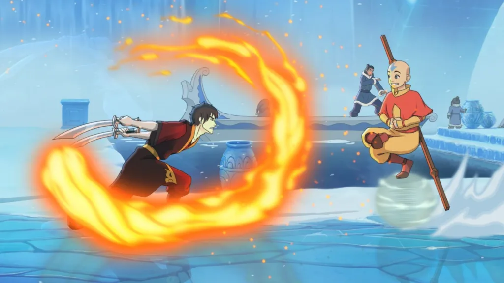 Una scena di Avatar Legends: The Fighting Game, il picchiaduro pubblicato da PM Studios