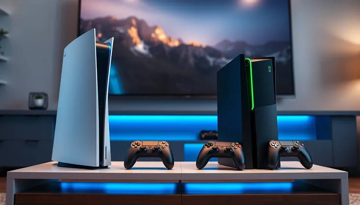 Una PlayStation 5 e una Xbox affiancate, le console dei servizi in abbonamento su cui Circana ha misurato i motivi delle disdette