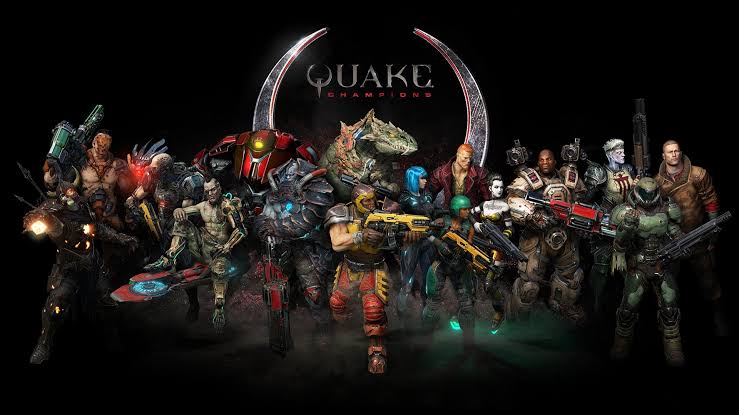 Una scena di gioco di Quake Champions, lo sparatutto in arena di id Software