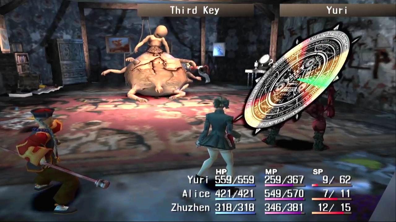 Skies of Arcadia, Shadow Hearts, Radiant Historia: tre capolavori a turni che non si possono comprare 5 Un combattimento di Shadow Hearts: Covenant, il gioco di ruolo a turni ambientato in un primo Novecento alternativo
