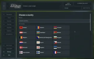 La schermata di una squadra in Simple Football League Manager, il manageriale di calcio con la demo su Steam
