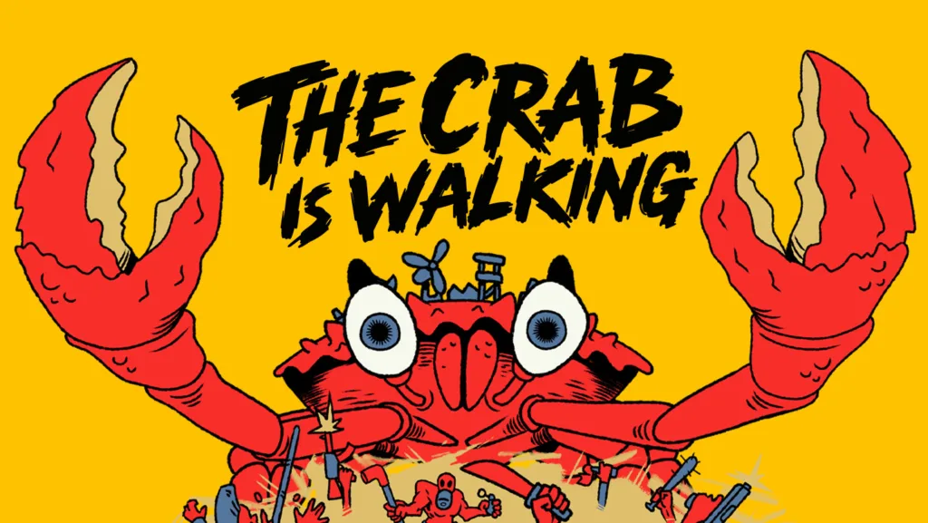 L'illustrazione di The Crab Is Walking, il city builder roguelite di Hypnohead