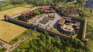 Una città romana in Anno 117: Pax Romana, il gestionale di Ubisoft finito al centro del caso sulle illustrazioni generate