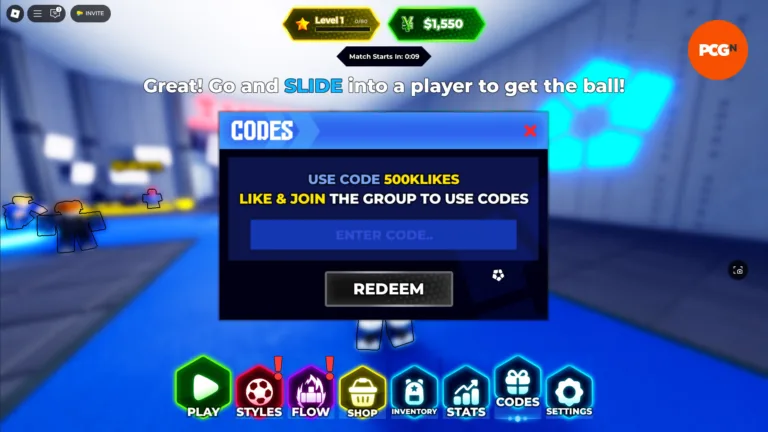 Codici Blue Lock Rivals: come riscattarli Come riscattare i codici Blue Lock Rivals: interfaccia di riscatto
