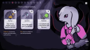 Carte disegnate a mano e simboli esoterici in Burn With Me, il deckbuilder di Nozomu Games