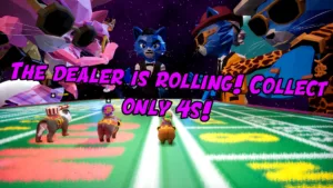 Una scena di Capyverse Odyssey, con i capibara dotati di zaino a reazione in volo fra i nemici