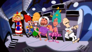 Una scena di Day of the Tentacle Remastered, l'avventura grafica di LucasArts rifatta da Double Fine