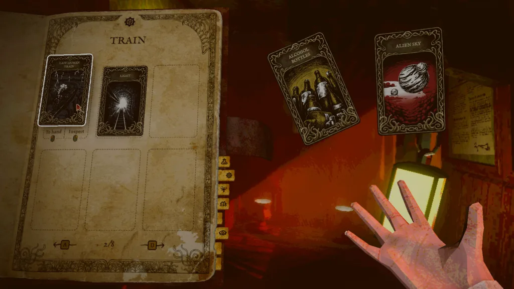 L'horror deckbuilder Dreadline Express esce il 16 ottobre e non ti dice mai dove andare 7 Un vagone buio dell'ultimo treno umano in Dreadline Express, l'horror psicologico di David Konecny