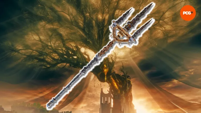 elden-ring-weapons-best-moghwyns-sacred-spear Moghwyn's Sacred Spear, una delle migliori armi di Elden Ring da portare in Shadow of the Erdtree.