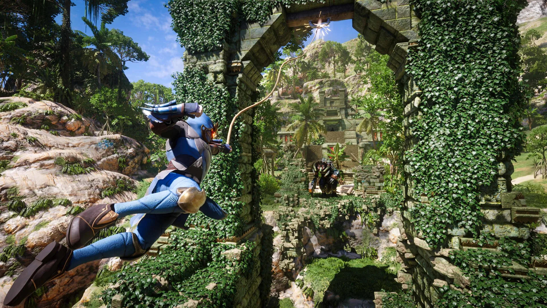Un paesaggio di Val di brace in Enshrouded, il survival arrivato alla versione 1.0 con la mappa completa