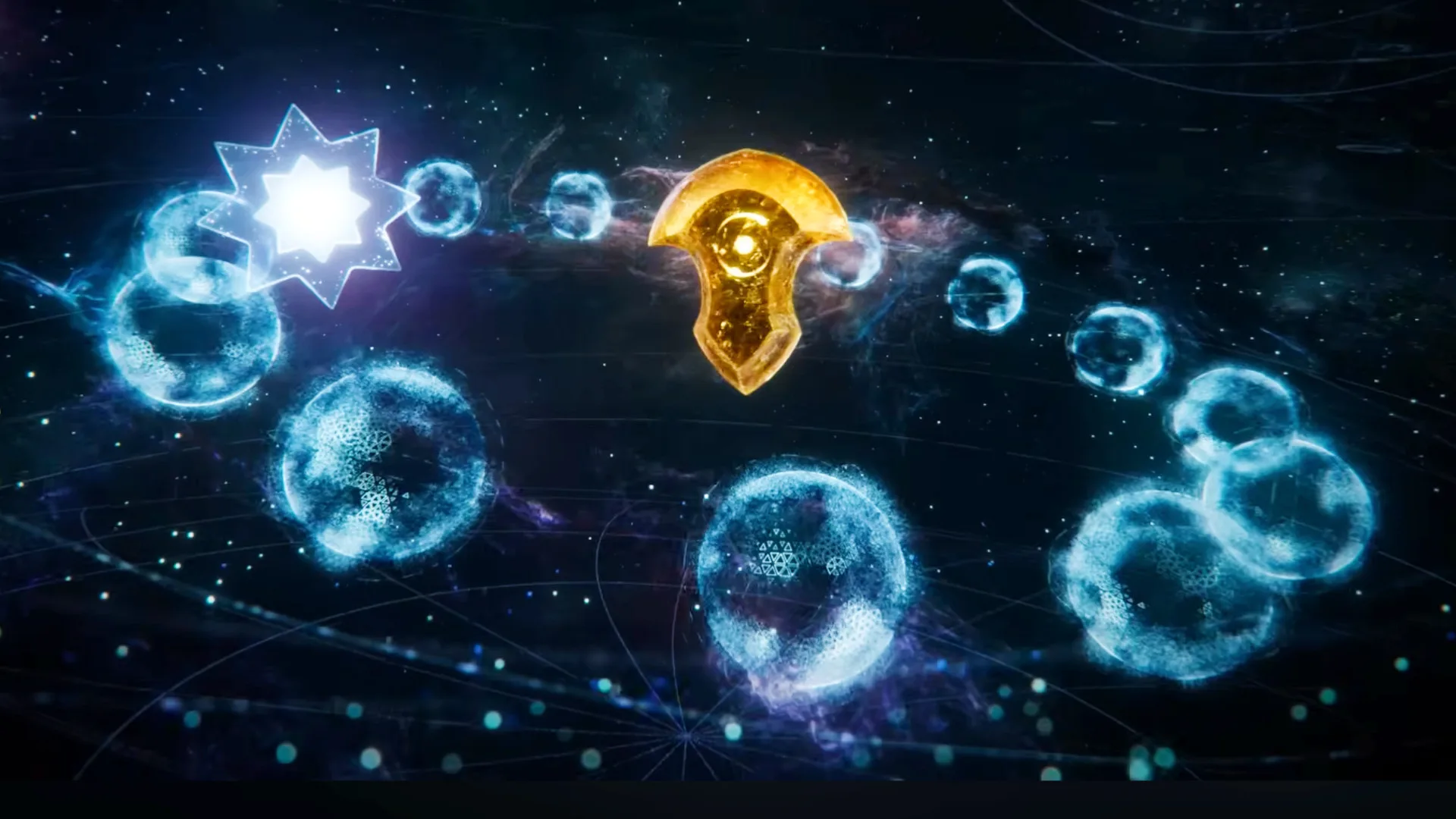 FF14 Evercold - The Source and its reflections, with Azem's Crystal at the center.
