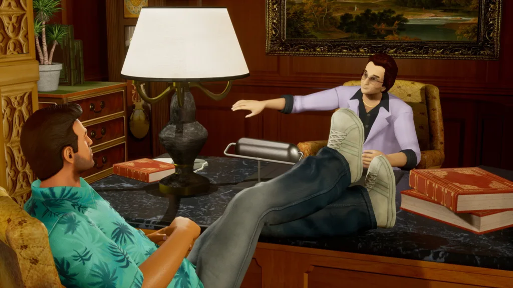 Una scena di Grand Theft Auto: Vice City, uno dei giochi di cui circola una conversione per il browser decompilata con l'intelligenza artificiale