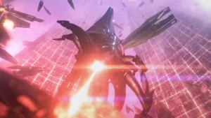 Una scena di Mass Effect Legendary Edition, la raccolta dei primi tre capitoli della serie di BioWare
