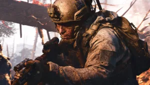 Operatore di Call of Duty sul campo di battaglia nella modalità DMZ di Modern Warfare 4
