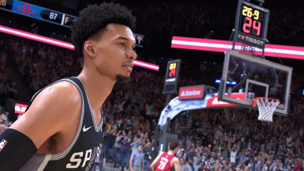 Una partita di NBA 2K25, il gioco che perde i server e che il Power To The Players Act cita come esempio
