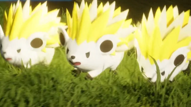 palworld-jolthog Palworld Jolthog is a cute little yellow electric hedgehog