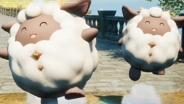 palworld-lamball Palworld Lamball is a tiny fluffy sheep-like pal