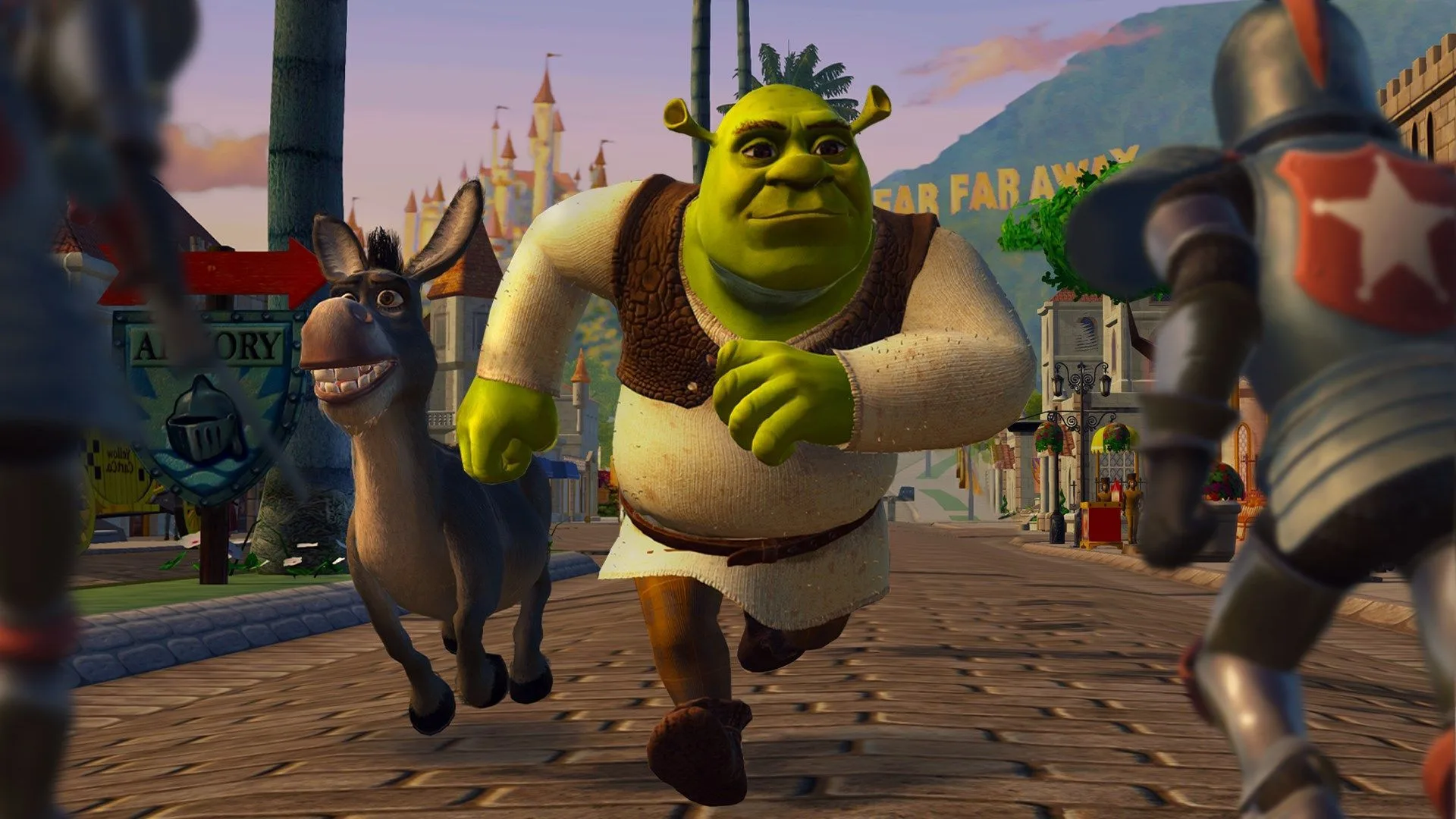 Shrek e Ciuchino in un'immagine promozionale di Shrek 2 Remastered