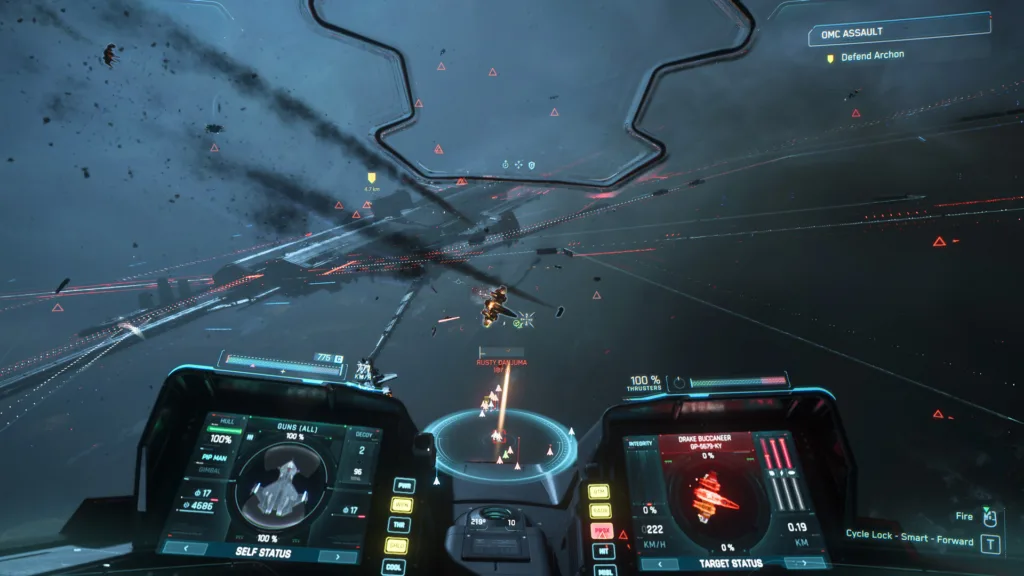 Squadron 42, la campagna in solitaria di Star Citizen, apre la pagina Steam quattordici anni dopo l'annuncio 1 Una scena di gioco di Squadron 42, la campagna in solitaria ambientata nello spazio di Star Citizen