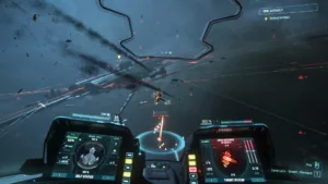 Una scena di gioco di Squadron 42, la campagna in solitaria ambientata nello spazio di Star Citizen