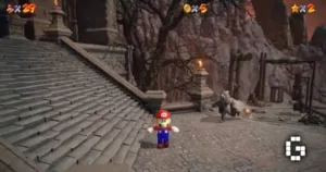 Super Mario sovrapposto a un'ambientazione di Elden Ring, uno dei mashup montati con l'intelligenza artificiale
