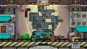 Un carro armato modulare sotto il fuoco nemico in Tower Tanks, il cooperativo di War Mouth Games