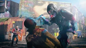 Una scena di Watch Dogs: Legion nella Londra del gioco di Ubisoft