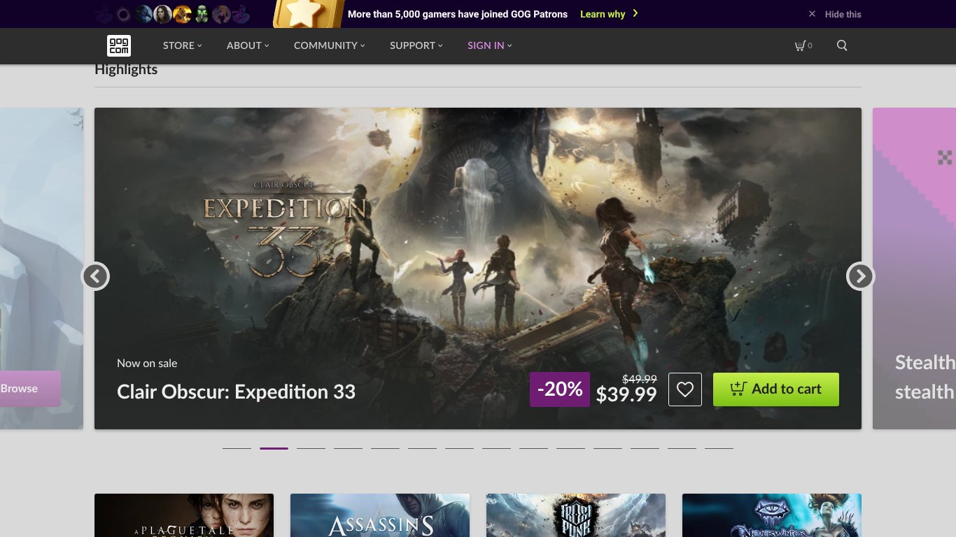GOG.com Store