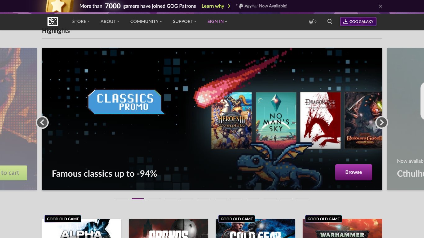 GOG.com Store