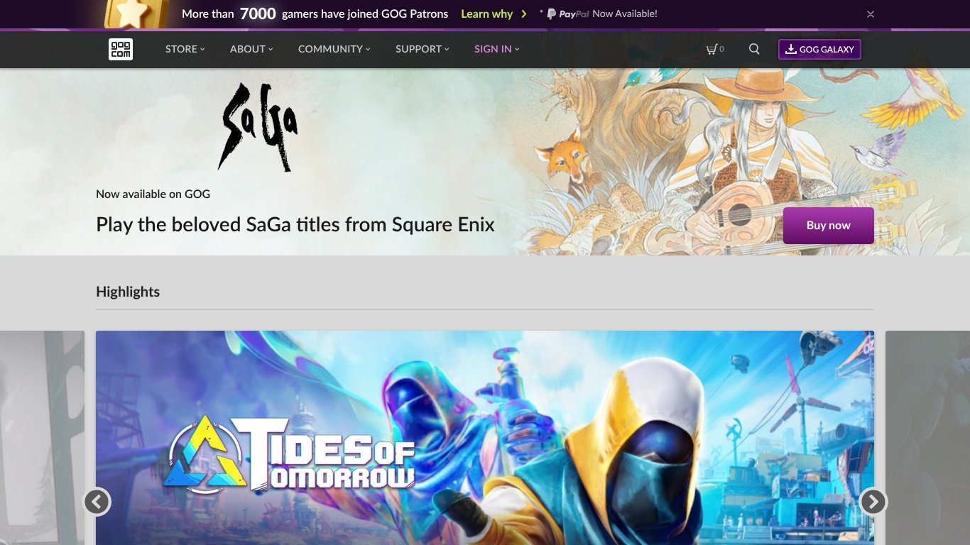GOG.com Store