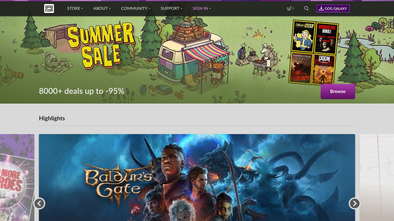 GOG.com Store