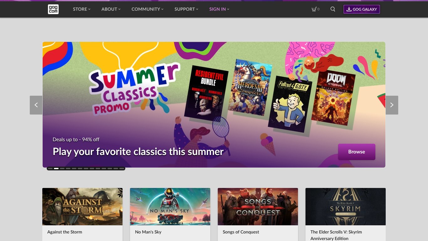 GOG.com Store